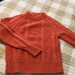 LL Bean signature cable knit sweater